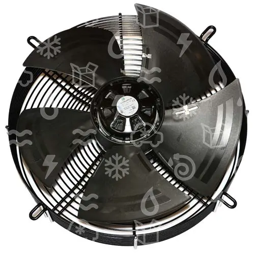 ventilátor sací EBM, EC, 200 - 240V 50/60Hz, d = 350 , otáčky: 1475 , příkon: 165